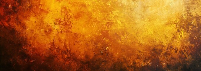Abstract Fiery Design With Yellow And Orange Tones. Grunge Texture For Backgrounds, Adds Warmth And Drama To Any Project.