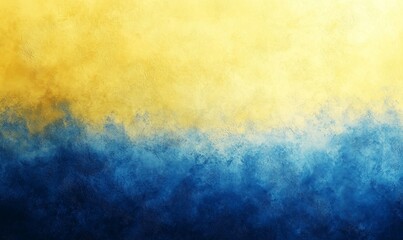 Obraz premium Bright Yellow and Blue Gradient with a Grainy Texture, Generative AI