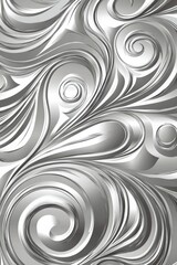 Abstract background with gray and white swirls, sleek metallic design, no text or logo elements. 