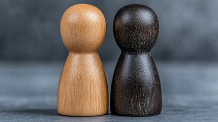Wooden Figurines Representing Diversity and Unity