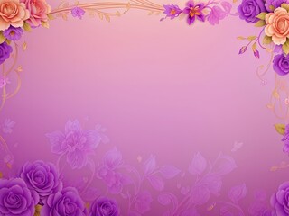 pink background with roses