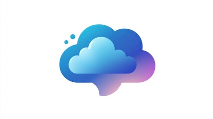 Abstract cloud graphic, digital art, modern design, for technology,  background use