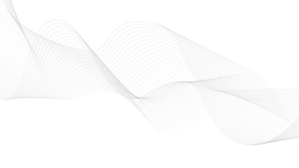 Background texture and pattern Image,  Abstract black wave lines on white background. Dynamic wave pattern modern