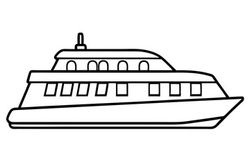 Obraz premium Ferry Sketch Vector