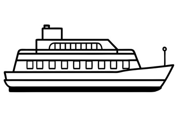 Obraz premium Ferry Sketch Vector