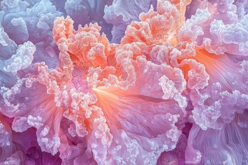 Floral Spring Reinterpretation in Thermal Imaging Aesthetic