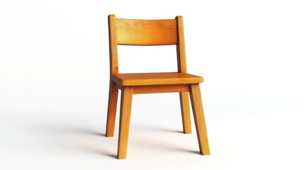 Simple wooden chair, studio shot, interior design, product photography, useful for catalogs