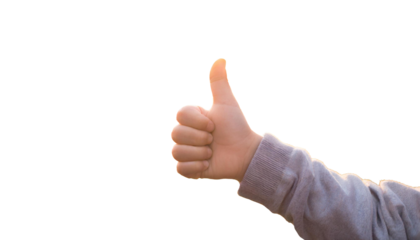 いいね！（こどもの手、ハンドサイン）