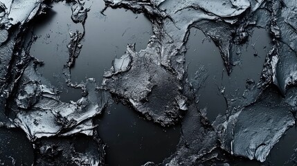 Abstract Dark Grey Paint Texture Swirls