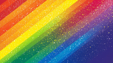 Obraz premium Vibrant rainbow colors abstract background digital art creative design colorful spectrum artistic expression