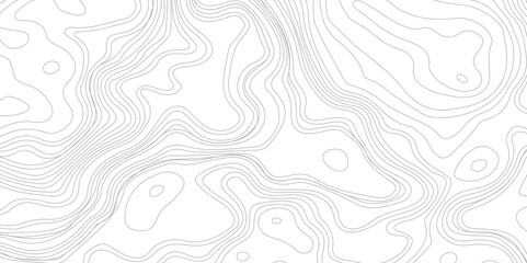 Fototapeta premium Abstract wavy background. topographic contour background. modern technology wave curve line contour map design .seamless geography grid vector.