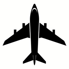 Jet Black Airplane Icons