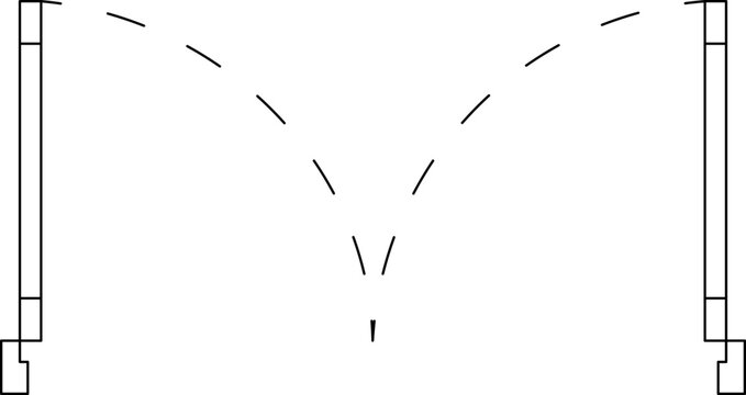 Architecture door symbol drawing