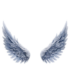 Angel Wings Glowing with Light Representing Freedom, Hope, and Spiritual Grace
