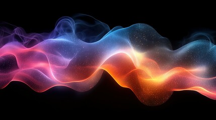 Obraz premium Abstract Colorful Wave Energy Flow Design
