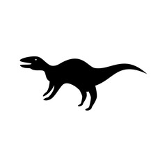 Vector black icon for Brontosaurus © priyanka