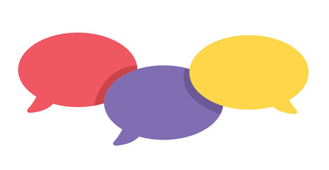 colorful speech bubbles