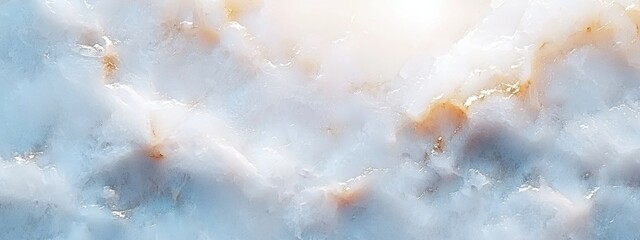 Serene Cloudscape Open Sky Digital Artwork Soft Light Aerial View Tranquility and Peace