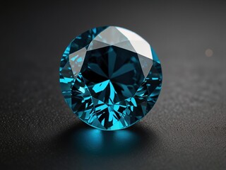 diamond on blue background