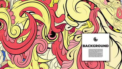 colorful psychedelic illustration for any design such as background, music festival, bookcover, summer flayer, homepage, landing page.