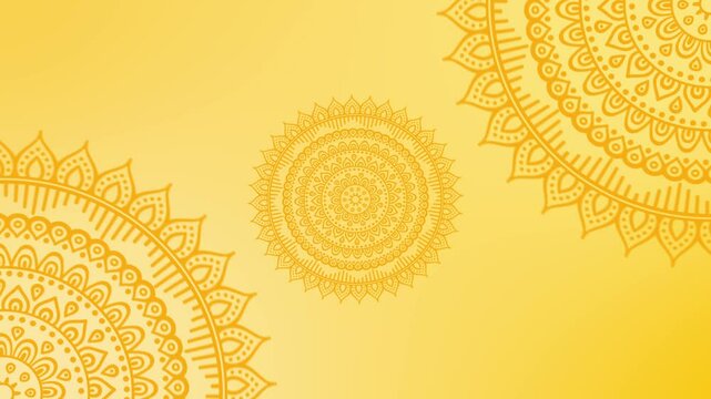 Festival background or festive bg with mandala design in 4k resolution