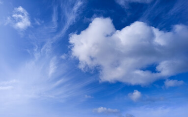 Beautiful blue sky clouds for background.