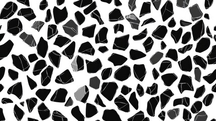Obraz premium Abstract Black and White Rock Pattern for Modern Design Projects