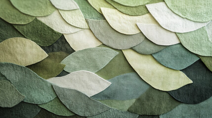 Obraz premium Nature's textures layered green leaves organic art indoor setting close-up perspective visual harmony
