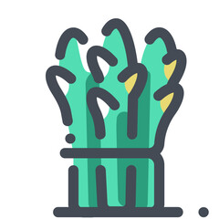 Vegetable lovely colored icon pack