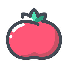 Vegetable lovely colored icon pack