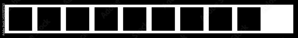 Poster loading black icon vector. download upload progress bar sign symbol button. system software update a