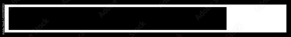 Poster loading black icon vector. download upload progress bar sign symbol button. system software update a