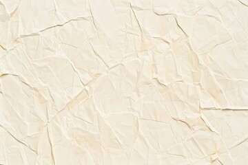 Obraz premium High-Res White Crumpled Paper Texture - Blank Craft Sheet for Design and Decor, Flat Lay Top View