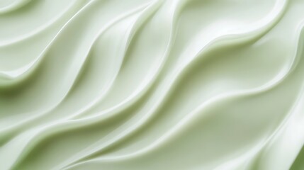 Obraz premium Smooth Pale Green Cream Swirled Texture