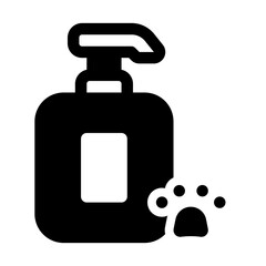 Pet Grooming Glyph Icon. Single icon, glyph vector icon