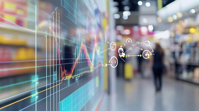 Conceptual representation of key performance indicator retail business depicted sale chart consumer feedback loop ar 169 no logo v 61 darya relaxed Create explore organize