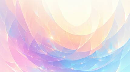 Abstract background with geometric shapes in pastel colors. Depicts softness and elegance. Symbolizes simplicity and calmness. Ideal for modern and soothing designs.