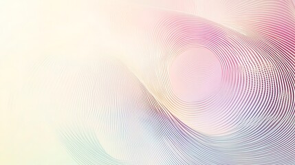Abstract Pastel Wave Lines Swirling Design