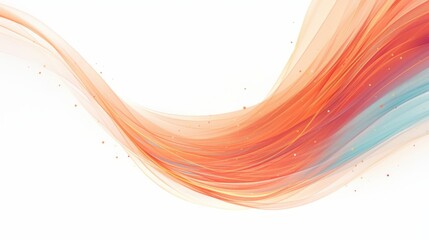 Abstract background with smooth, flowing waves in warm, sunset tones. Depicts warmth and tranquility. Symbolizes relaxation and comfort. Ideal for calming and soothing designs.