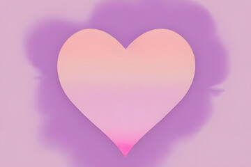 Soft heart shape displayed on a pastel background during a creative art project