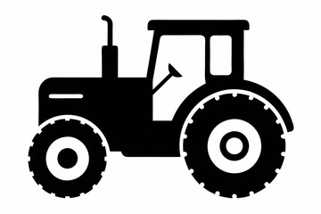 Tractor Silhouette Vector Art