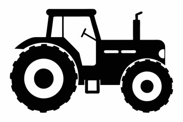 Tractor Silhouette Vector Art