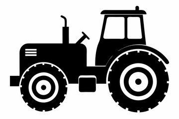Tractor Silhouette Vector Art