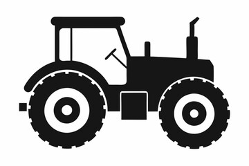 Tractor Silhouette Vector Art