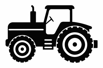 Tractor Silhouette Vector Art