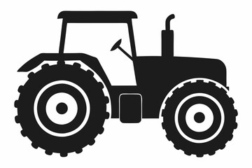 Tractor Silhouette Vector Art