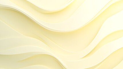 Obraz premium Abstract Pale Yellow Wavy Lines Background Design