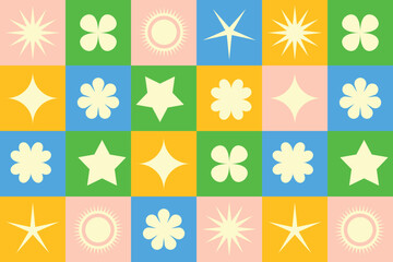 Geometric shape seamless pattern. Abstract geometric background, wrapping paper, fabric pattern, wallpaper vector illustration