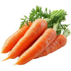 Carrots isolated on transparent background