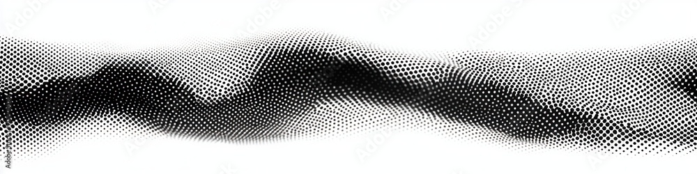 Leinwandbilder black and white halftone pattern abstract gradient design dynamic modern art